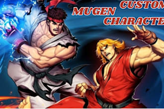 create mugen characters, sprites, coding, movesets, game animation