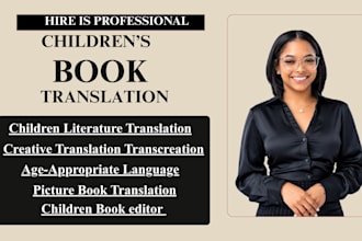 translate your children book naturaliy with editing and localization