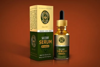design luxury product packaging, box and label design