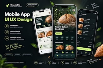 design modern mobile app UI UX for android and ios