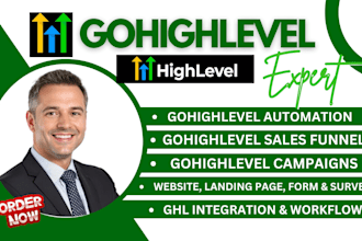 gohighlevel website, go highlevel landing page, highlevel automation, ghl expert