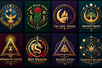 create unique sacred geometry or mystical or spiritual logo design