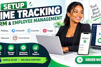 setup time tracking crm pabau hubstaff clockify toggl track harvest time doctor