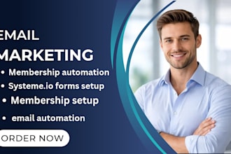 setup systeme io online course membership community systeme io email automation