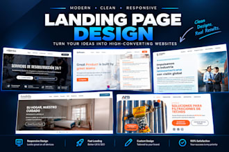 create a modern landing page