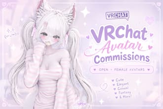 create a custom female vrchat avatar for booth