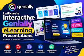 create interactive genially elearning presentations
