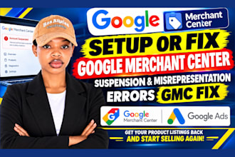 setup or fix google merchant center suspension misrepresentation errors gmc fix
