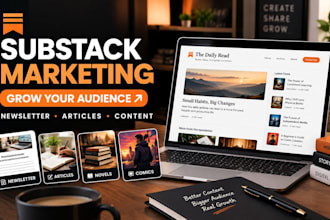 do organic substack promotion, article promotion, novel, comic, or newsletter