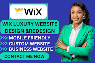 design and redesign a professional wix website for your business wix design web