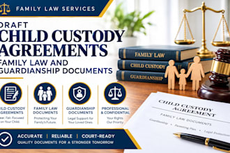 draft child custody agreements family law and guardianship documents