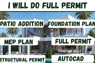do structural permit drawings, full permit, adu plan, patio addition in mi, ohio