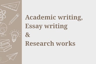 provide academic writing well organized