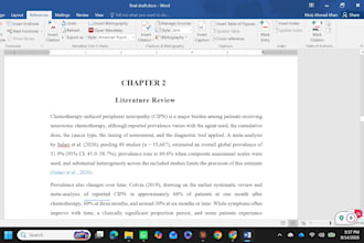 edit and structure your thesis introduction, literature review, or methodology