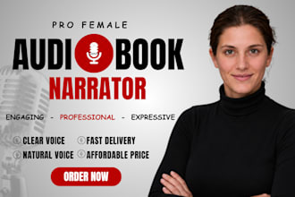 narrate your audiobook as a female narrator for acx audible
