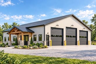 create custom barndominium plans, pole barns and metal building plans