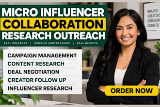 do micro influencer research outreach and collaboration campaigns
