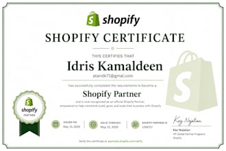 design a shopify store