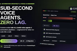 self host n8n v3  make com nodejs python livekit ai voice agent GPU aws docker