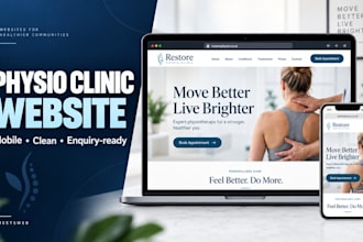 a physiotherapy clinic website