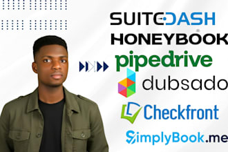 do simplybook honeybook pipedrive dubsado checkfront suitedash