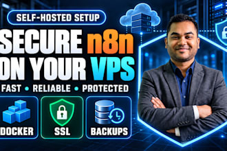 install secure self hosted n8n on vps with docker SSL and backups