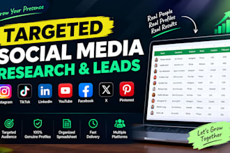 targeted social media research and lead generation