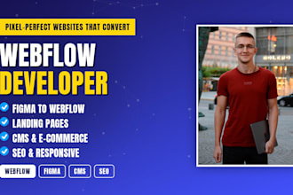 design or develop webflow website, figma to webflow