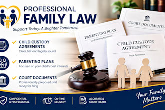 provide child custody agreements, parenting plans and court documents