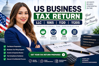 prepare US business tax return, llc tax, 1065, 1120, 1120s and corporate tax