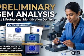 preliminary gemstone identification and gemological assessment