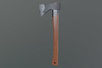 3d model and texture game ready assets
