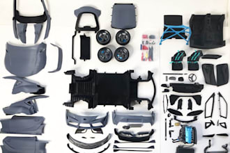 3d model custom car parts, body kits and accessories for 3d printing