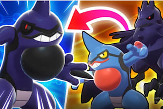 create pokemon branding, card style artwork, gaming logo, and fakemon designs