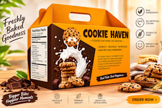design professional food packaging, food label and product label design