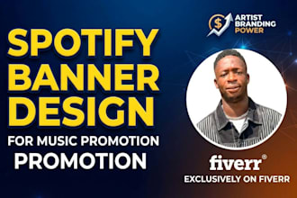 design a professional spotify banner for music promotion and artist branding