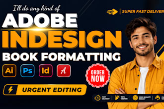 adobe indesign book formatting editorial layout textbook interior for publishers