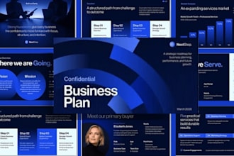 design a tech startup pitch deck, saas pitch deck, investor presentation