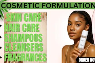 be your cosmetics formulation chemist, skincare formulation