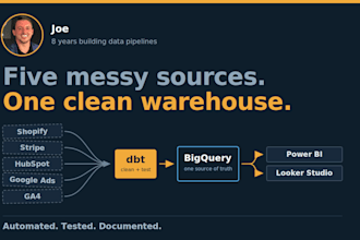 build automated etl data pipelines with dbt and bigquery