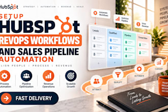 setup hubspot revops workflows and sales pipeline automation