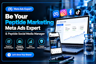 be your peptide marketing meta ads expert peptide social media manager