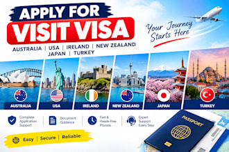 do australia, USA, ireland, new zealand, japan and turkey visit visa submission