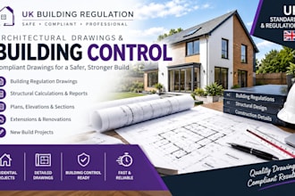 do UK building control drawings, building regs drawings, planning drawings