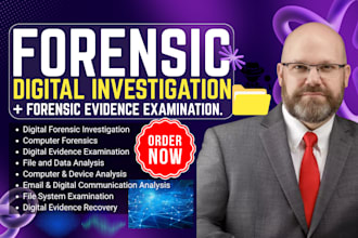 do digital forensic investigation, computer forensic with forensic report