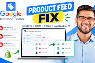 fix and optimize google merchant center product feed errors