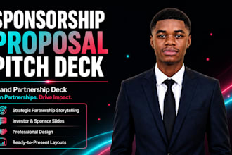 design a professional sponsorship proposal pitch deck