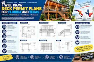 draw deck permit plans for florida and texas