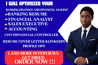 write an ats optimized banking and finance resume and CV