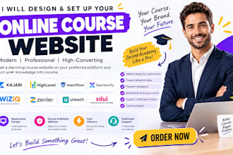 design teachfloor xperiencify wiziq zenler uteach thrivecart kajabi course setup